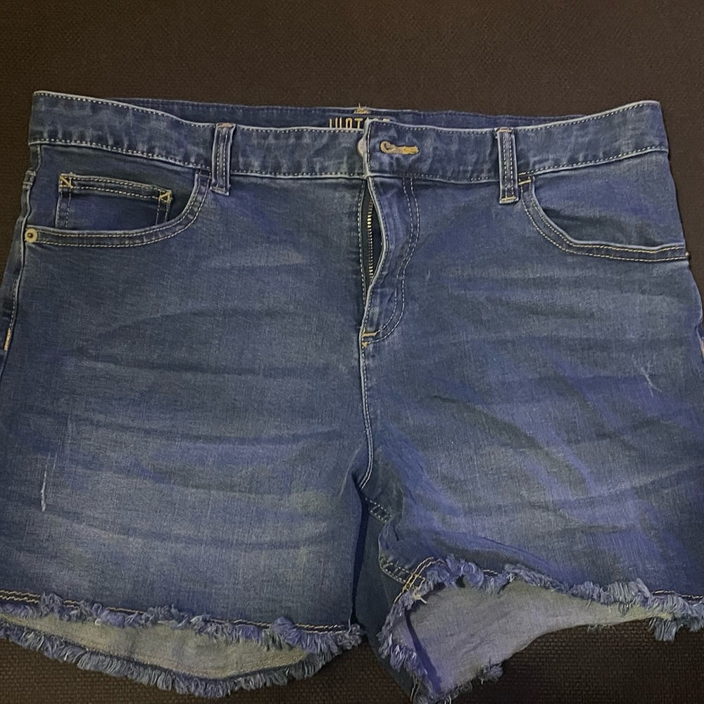 Justice blue jeans shorts size 20 plus